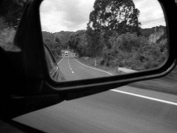 Driving forward looking back